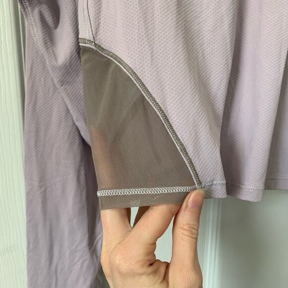 Athleta Ignite Lilac Purple Vented Cropped Long Sleeve Top Small - Picture 4 of 10